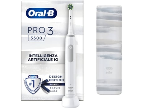 Escova de Dentes Elétrica ORAL-B Pro 3 3500 Design ED Branco