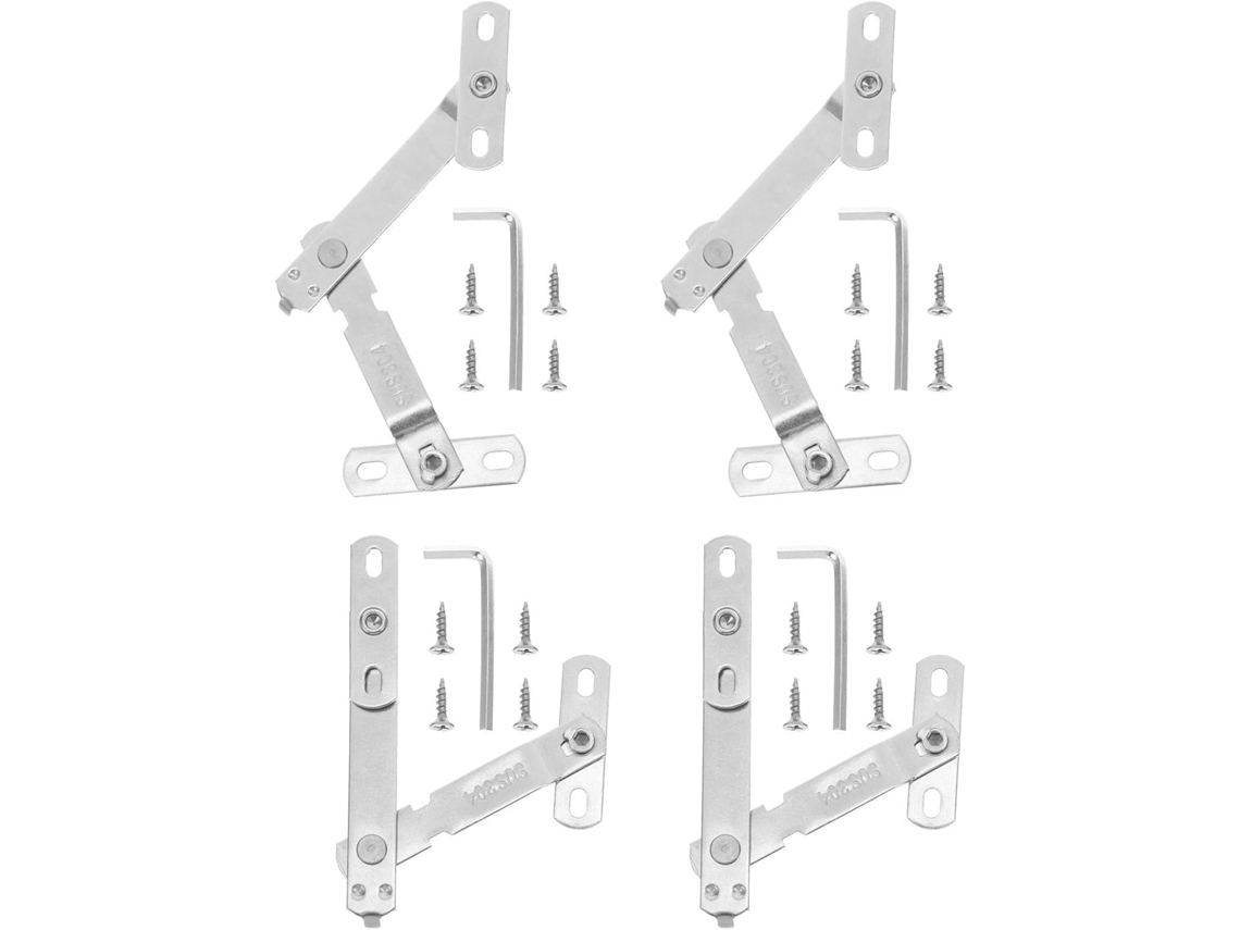 Conjunto Com 4 Batentes Para Janelas De Correr, Prateados