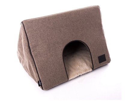Cama Tipo Cesto para Cão e Gato Tamanho L. 50 cm x L. 40 cm x A. 34 cm IMAGE Castanho 50 x L. 40 x A. 34