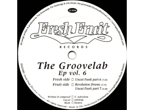 Ep Vol 6, Groove Lab Fresh Fruit Records