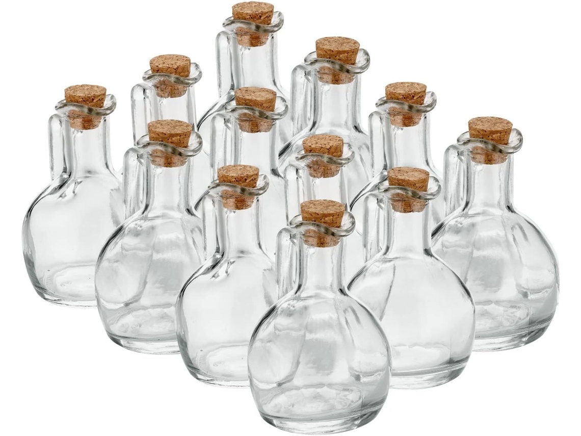 Garrafas de Vidro com Rolhas, 12 Pcs, 150 Ml ZYBLSSBB