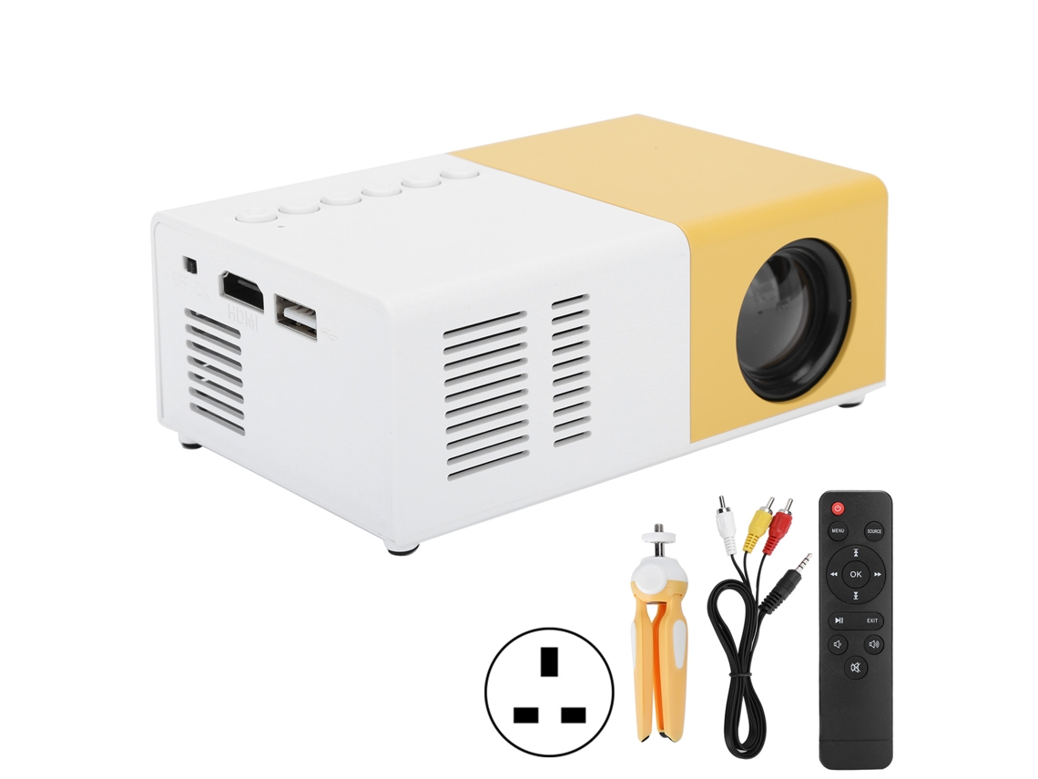 Projetor Led Doméstico Mini Portátil com Suporte EOOCOO