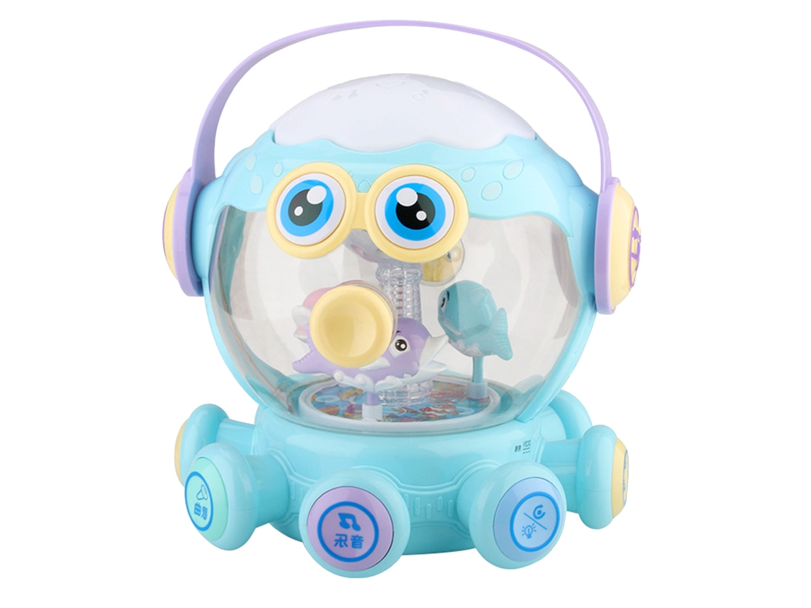 Máquina De Cuentos Para Bebés Com Música E Luz - Brinquedo Educativo Precoce E Tambor De Aplausos