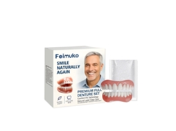 Decoração para Dentadura Feimuko em Resina Natural LAXISCREED Kit Completo