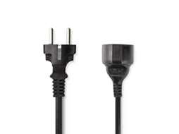 Nedis Cegp10200Bk50 Cabo de Energia Preto 5 M Ficha de Alimentação Tipo e Cee7/4