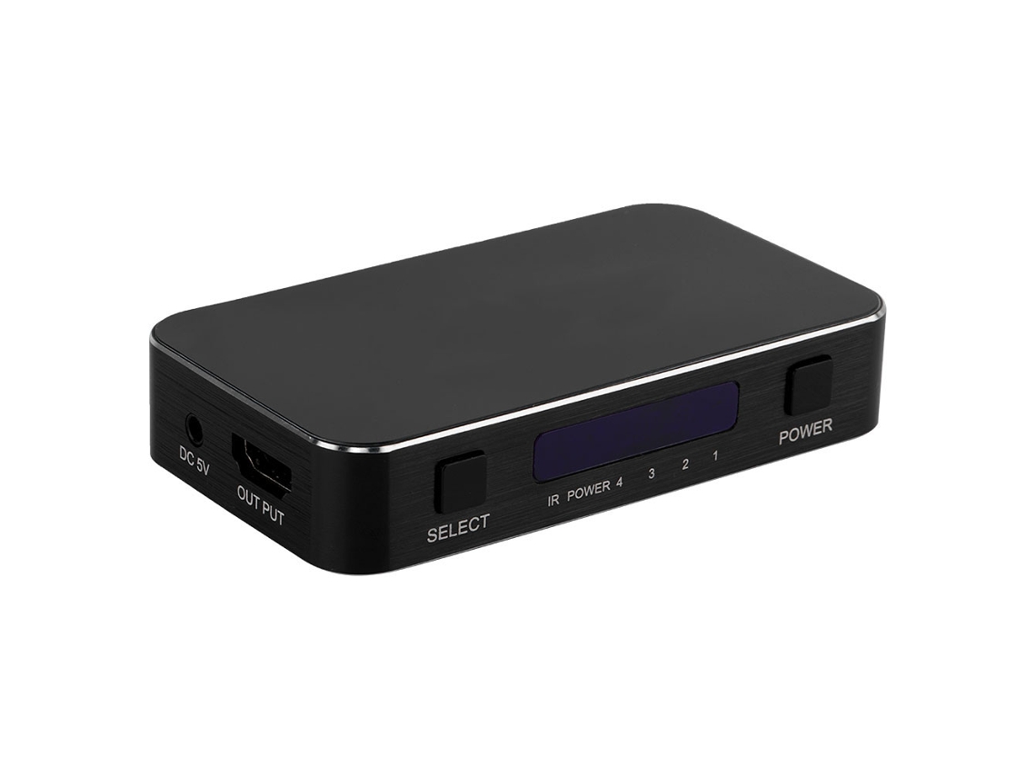 comutador splitter hdmi 2.1 4x1 repeater hub hdcp2.2 hdr 4k/60hz controle remoto com S/MARCA