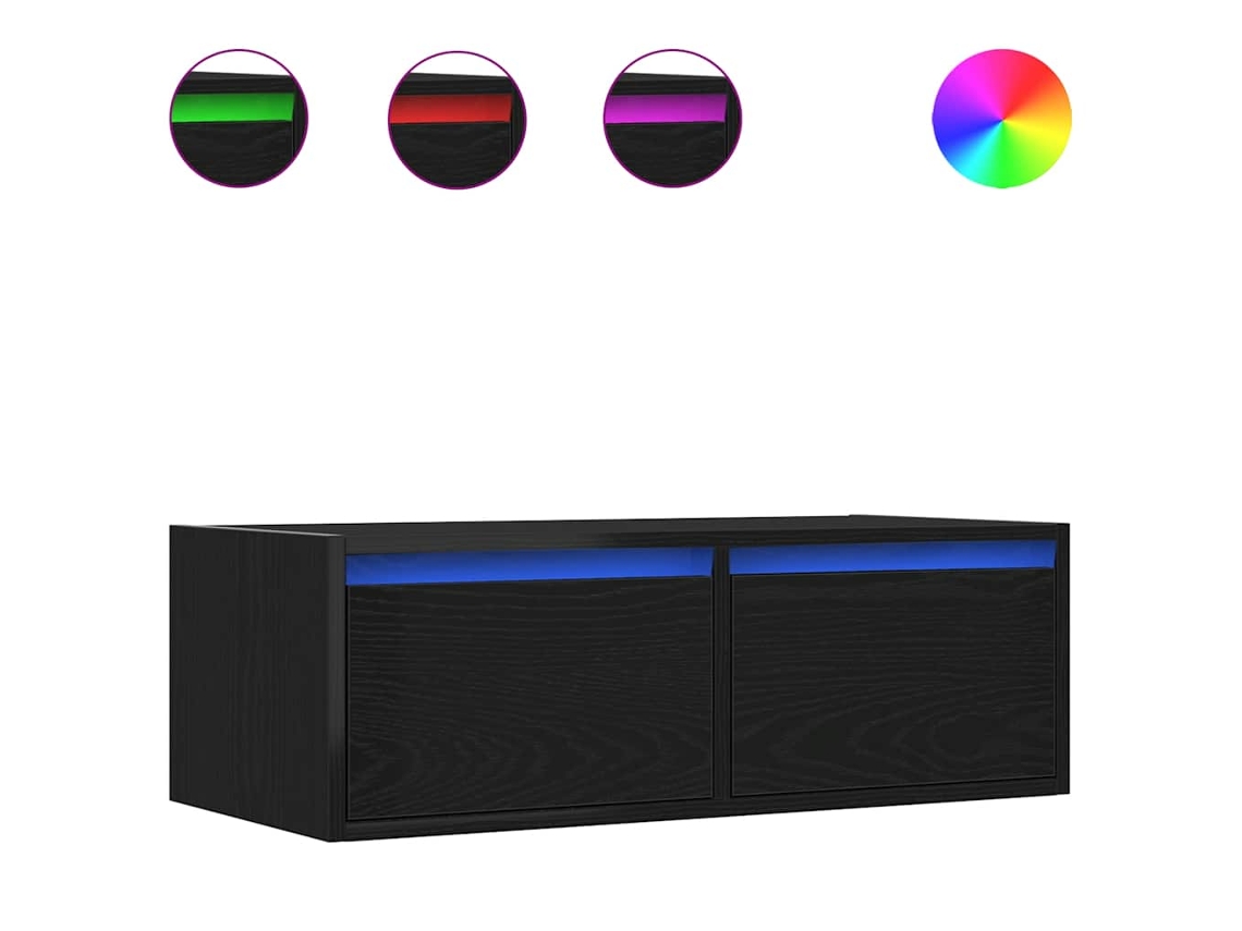 Tv Cabinet, Tv Cabinets Vidaxl Preto Madeira Processada (n/a)
