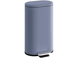 Cesto De Lixo 30l, Pedal Metálico, Recipiente Interno Removível, Tampa Soft Close, Cinza Bga Store