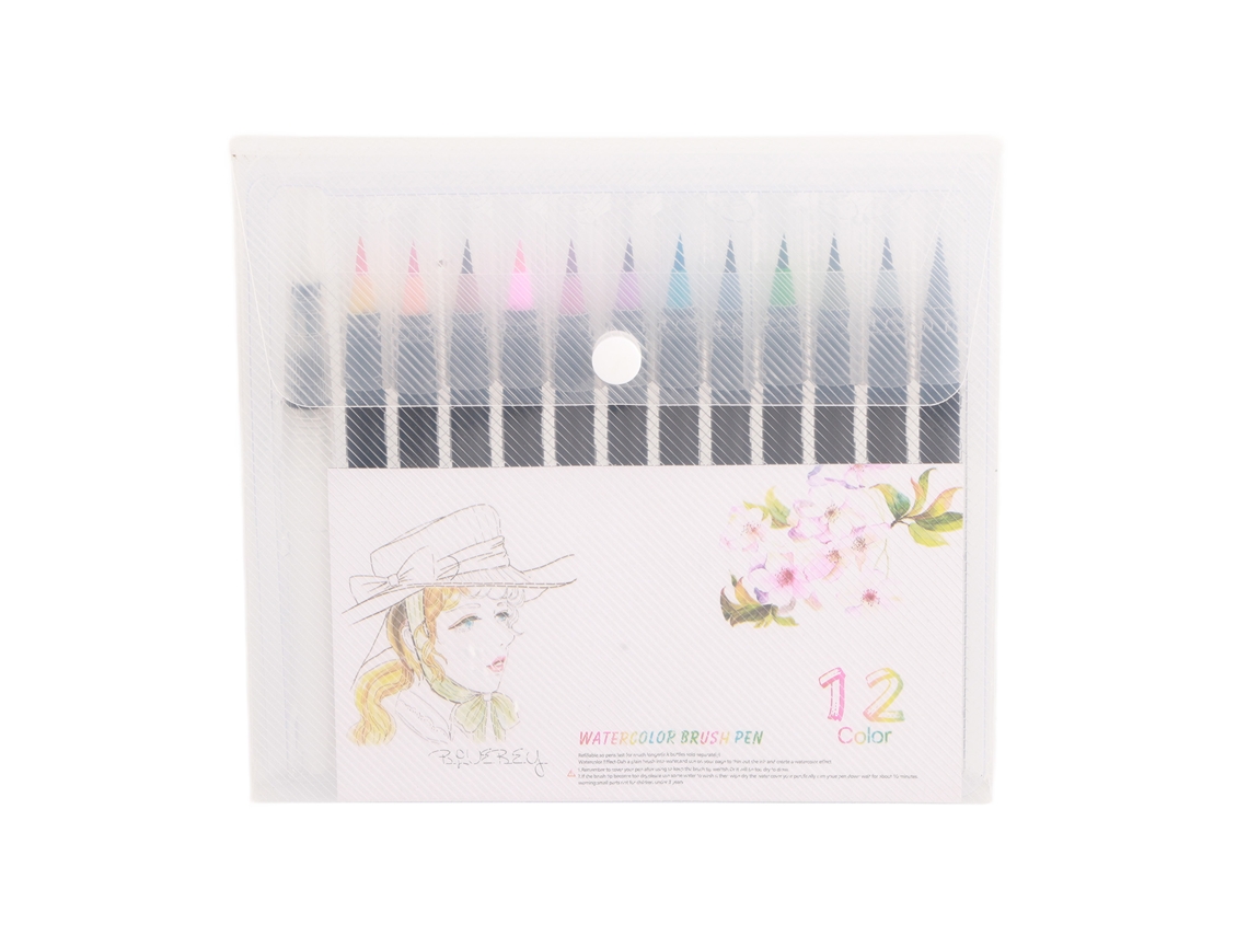 Set De 12 Lápices De Acuarela Com Pontas Suaves Resistentes Ao Calor Para Pintar Facilmente