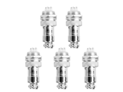 5 Pcs/set Conector De Plugue De Aviação Gx16 Metal 5 Pinos Macho/fêmea Painel