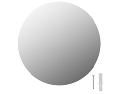 Wall Mirror, Wall Mirrors Vidaxl Prateado Vidro (φ 30 Cm)