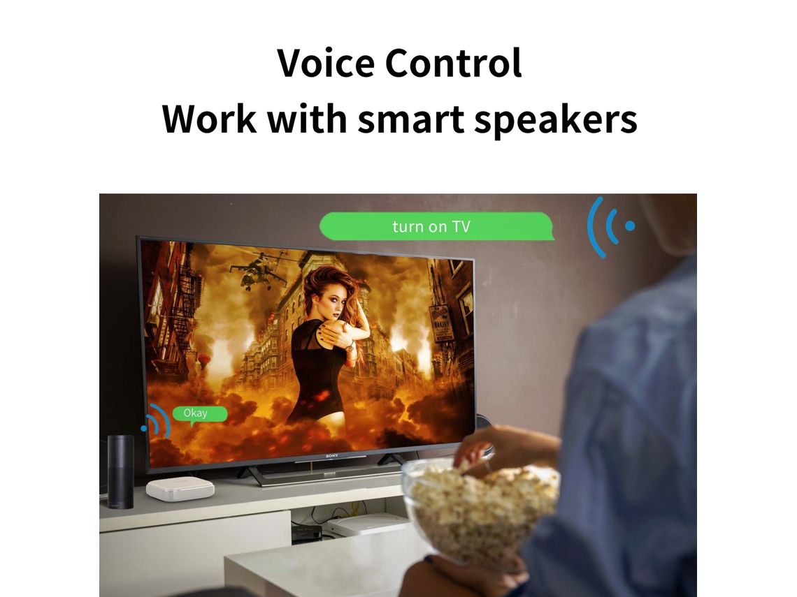 Controle Remoto Universal Infravermelho Inteligente Laxiscreed Compatível Com App Tuya