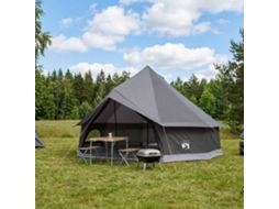 Vidaxl Barraca Tipi 12 Pessoa Marrom Cinza Poliéster E Aço