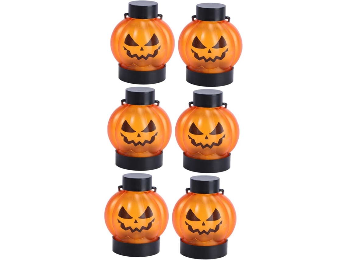 Luzes Led De Halloween, 6 Lâmpadas Led Decorativas, Acessório Para Festas Luzes Led De Halloween, 6 Lâmpadas Led Decorativas, Acessório Gokoco