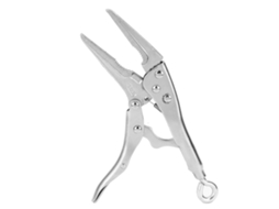 Alicate De Bloqueio Com Nariz Longo Aço Inoxidável Galvanizado 500n 37mm Dentes Forma