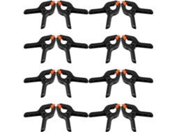 Conjunto de 50 clipes fotográficos Supvox, clipes de plástico portáteis para montagem rápida de fundos em estudos fotográficos.