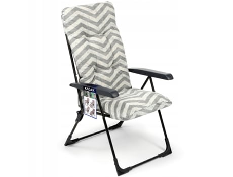 Tumbona De Jardín Silla De Playa Plegable Turista Terraza Cómoda Ajustable Kadax