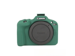 Capa Silicone HEXINYIGJLY para Canon Eos R100macia Antirriscos, Proteção Anti Queda Verde