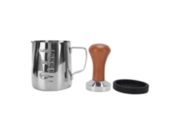 Laxiscreed Pack Café Expresso 350ml Em Aço Com Compactador E Jarra De Leite
