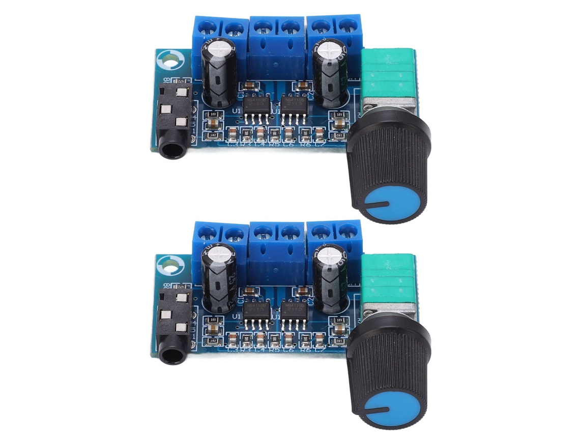 Amplificador de Potência Estéreo 9‑15V com Proteção S/MARCA