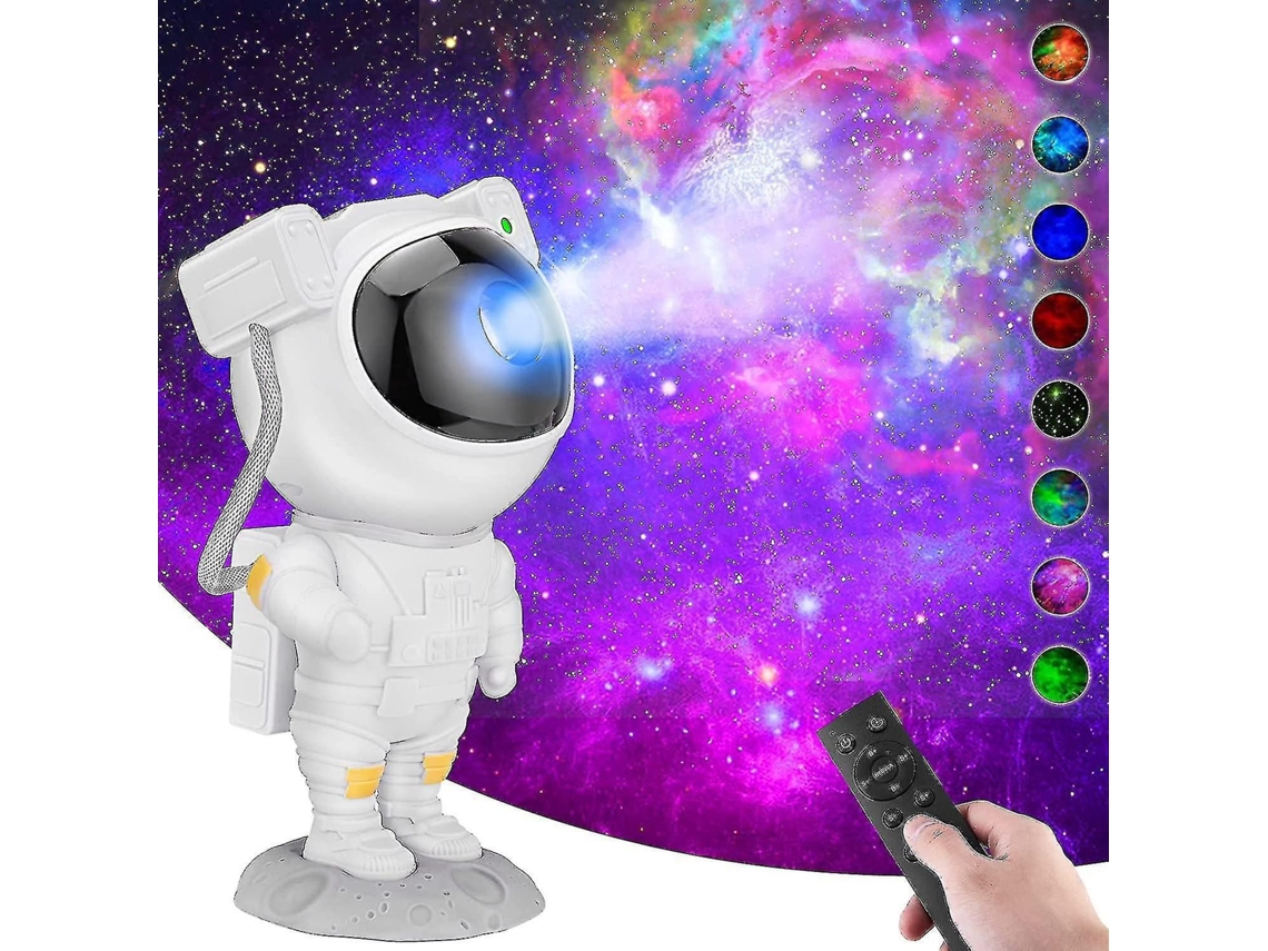 Projetor De Luz Astro Alan Galáxia Estrela Tiktok Astronauta Nebulosa Noturnas Claraboia Controle Remoto Ajuste Tempo E Rotação 360​​ Graus Magnético