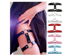 Conjunto de 2 cinturones Fasst de ligas góticas doble fila, elásticos, talla única