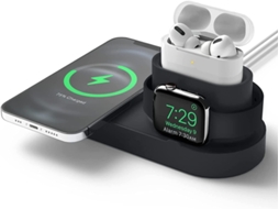 Carregador Sem Fio Estação Para Apple Yizhood Branco
