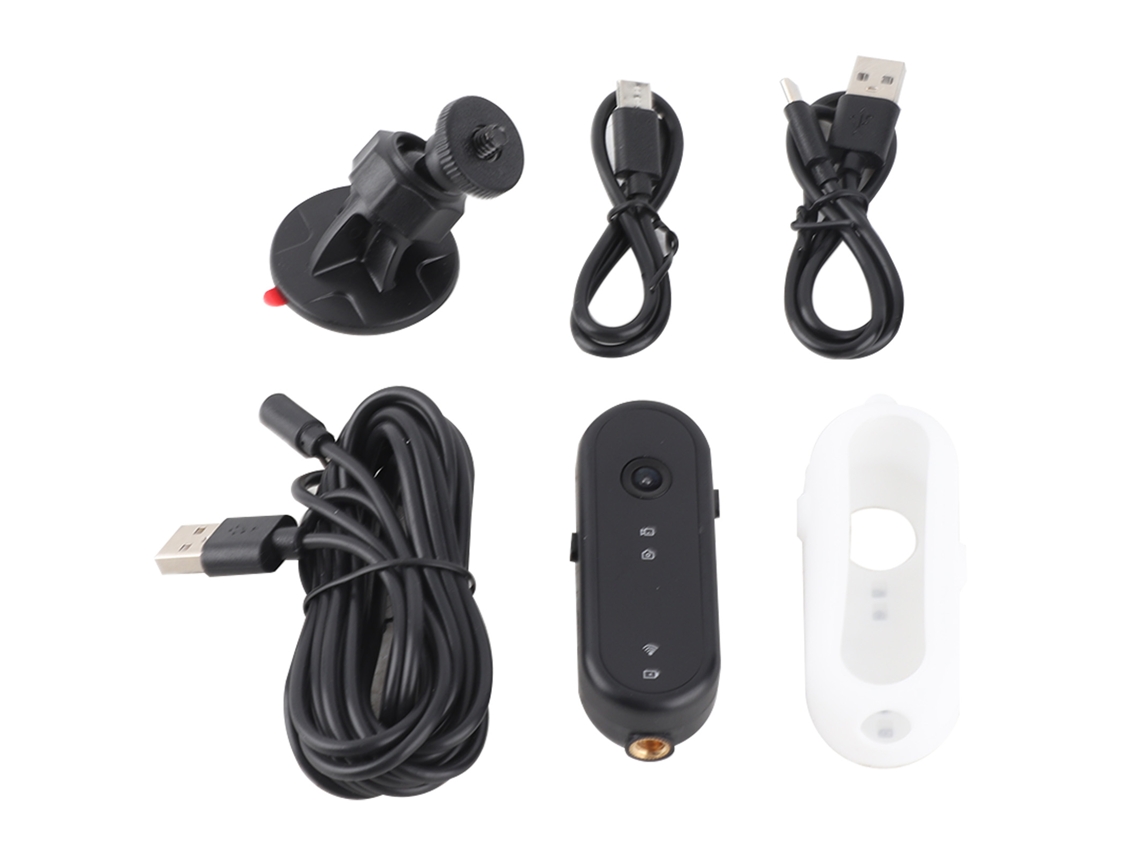 Câmara De Vídeo 1080p Portátil Gravador De Carro Ciclismo Moto Antishake Bateria 1200mah