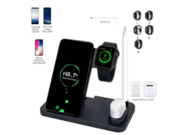 Carregador Sem Fio EOOCOO multifuncional 4 em 1 para múltiplos dispositivos