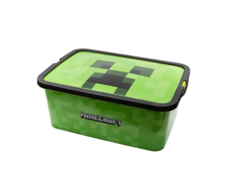 Caja Mediana De Almacenaje Capacidad 13l Con Imagen De Minecraft 04405 Storvolumen