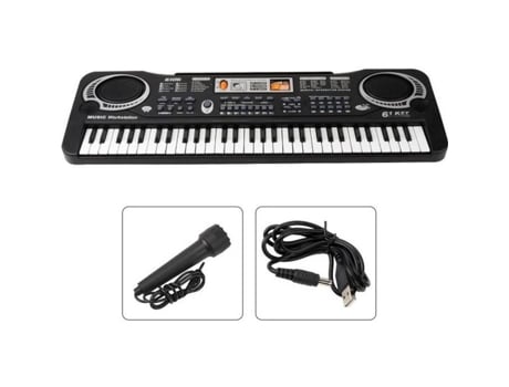 Teclado De 61 Teclas Para Piano Infantil Mogoi Multifuncional Com Microfone