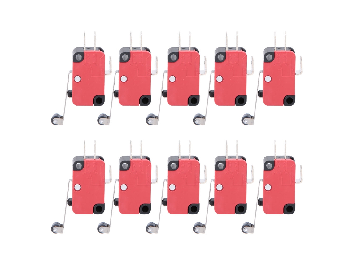10 Peças de Interruptor de Limite Plástico Metal V 156 1C25