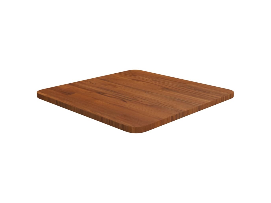 Vidaxl Tampo Mesa Quadrado 40x40x1,5 Carvalho Tratado Castanho-escuro