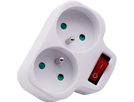 Tomada Velamp Biplite Francesa 2pt 16a Interruptor Luminoso Branco Interior