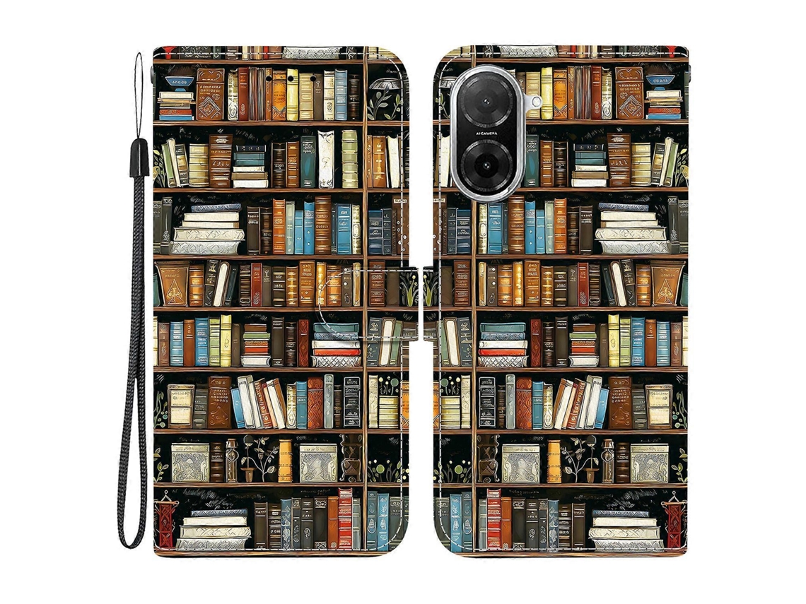 Capa De Couro Tkdaddy Para Xiaomi Redmi A5 4g (171,7 Mm) Com Suporte, Carteira, Estampa, Capa Para Celular Com Alça De Pulso E Estante