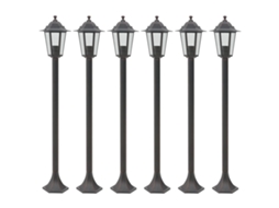 Garden Post Light, Garden Post Lights Vidaxl Marrom Alumínio (n/a)