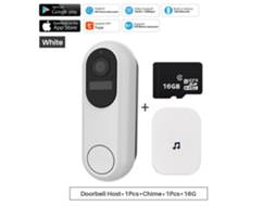 Campainha De Vídeo Inteligente Tuya 1080p 2,4 Ghz 5 Ghz Wifi Sem Fio À Prova Dágua Com Visão Noturna, Câmera De Intercomunicação De Vídeo Slowmoose