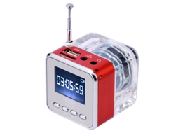 Player De Música Mp3/4 Portátil Com Alto-falante, Rádio Fm, Usb E Cartão Tf - Verde