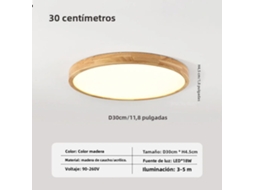 Luminária De Teto Led Minimalista (branco Frio, 30 Cm), Iluminação Moderna Para Interiores, Com Função De Controle De Brilho.
