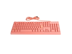 Teclado para Jogos RGB Retroiluminado 104 Teclas Cable Ergonômico Branco