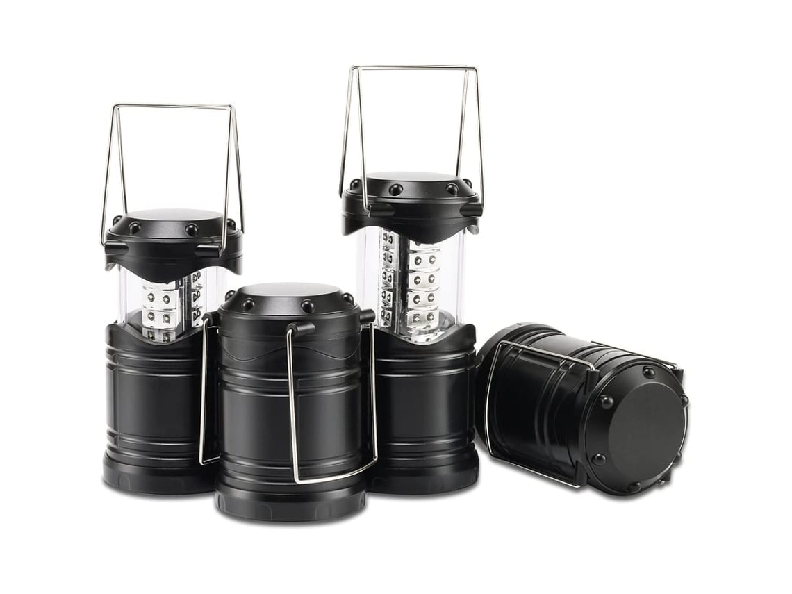 4 Pack Luzes De Camping Led, Super Brilhantes Portáteis A Bateria Para Emergências E Aventuras