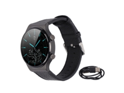 Aetheria relógio Inteligente Smart Watch G51 Fitness Activity Tracker com Monitor de Saúde e Pulseira de Couro