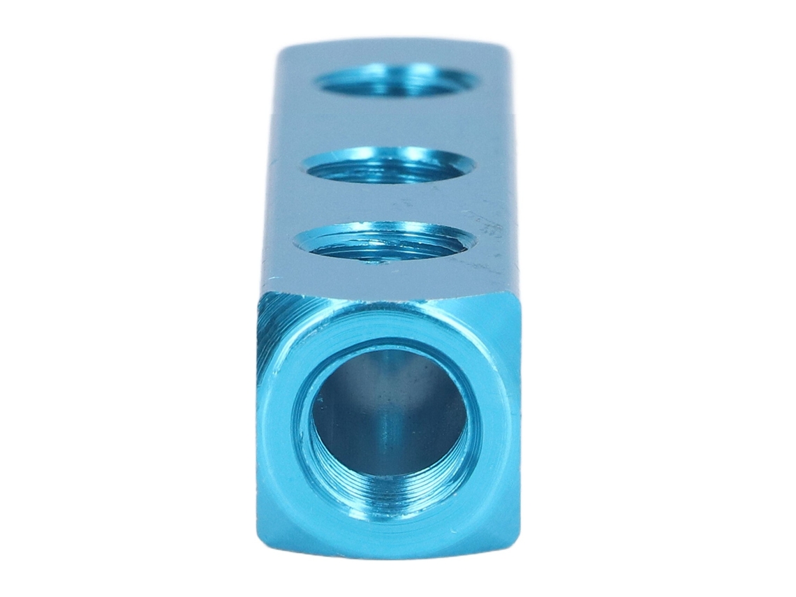 Bloco Divisor De Manifold Neumático Alumínio Al-3