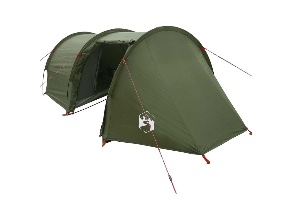 Conjunto 1 Barraca De Camping Vidaxl Verde-azeitona Poliéster (410 X 175 X 105 Cm)