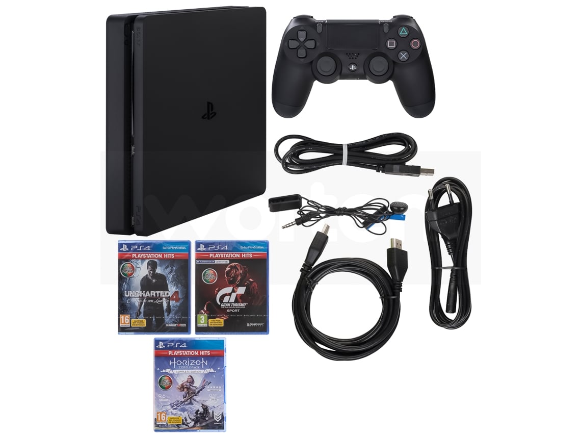 Console Playstation PS4 Sony Modelo Slim 1TB Bundle Hits 15