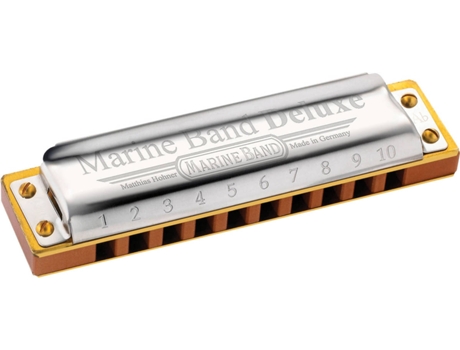 Harmónica  Marine Band Deluxe 2005/20E (Afinação: E - Madeira e Bronze)