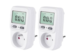 Medidor De Eletricidade - Wattímetro - 16 A - Retroiluminado - Multifuncional - Branco