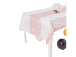 Pacote com 3 Toalhas de Mesa Descartáveis de Plástico para Festas de Aniversário Casamento Churrasco Ao Ar Livre Estilo2