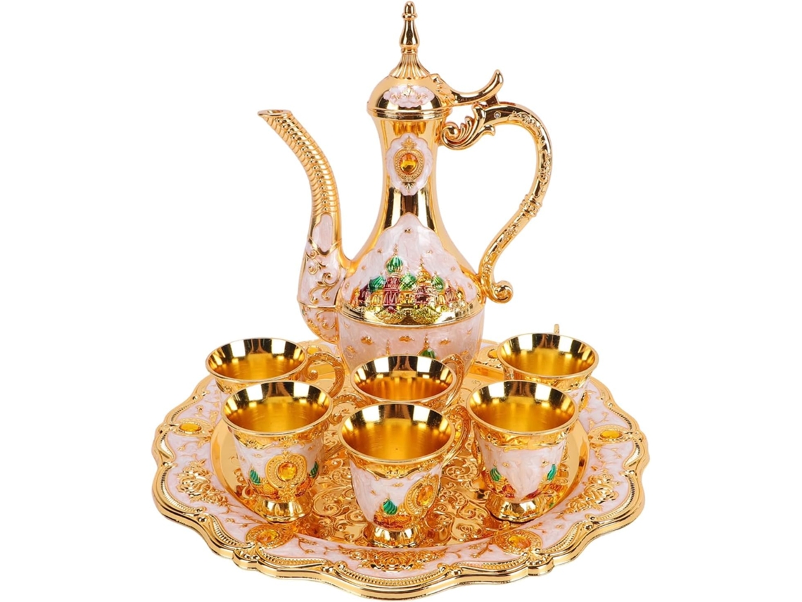 Conjunto De Cafeteira Turca Em Zinco