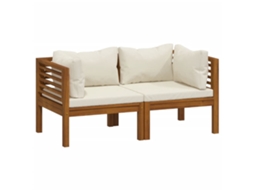 Garden Lounge Set, Garden Lounge Sets Vidaxl Creme Madeira De Acácia (n/a)